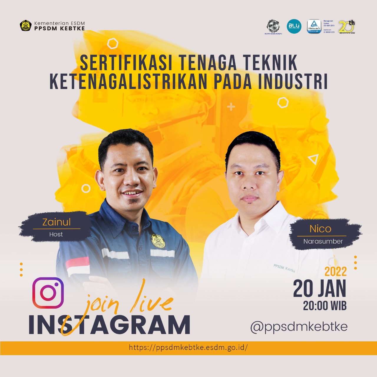 Join Live Instagram 20 Februari 2022